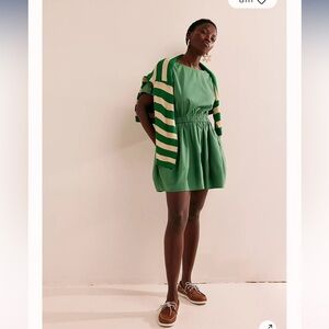 Free People Full Time Fun mini dress in Mermaid green